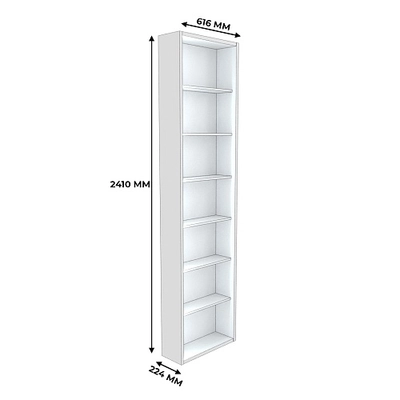 Стеллаж завершающий с подсветкой L231.60