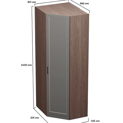 Шкаф угловой A218