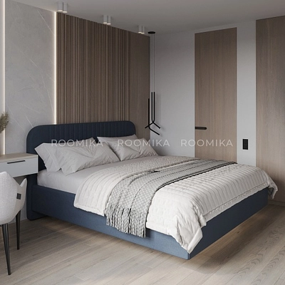 Кровать двуспальная мягкая ФЛАЙ с подъемным механизмом, 160x200