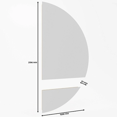 Зеркало L168 с подсветкой L/R