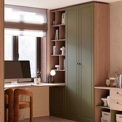 Шкаф книжный для встройки столешницы в эмали A2228.44