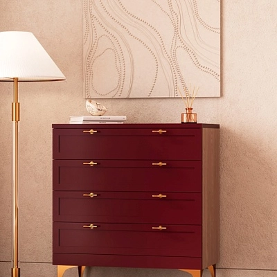 Комод с ящиками с эмалевой столешницей A704.45ES