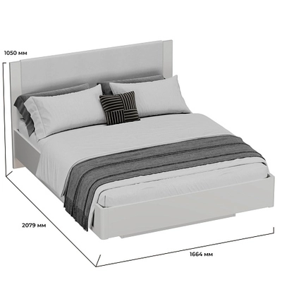 Кровать двуспальная с парящим эффектом C161 , 160x200