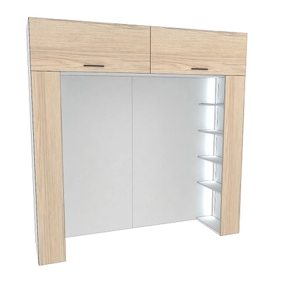 Ниша для кровати с секциями с подсветкой L407.60