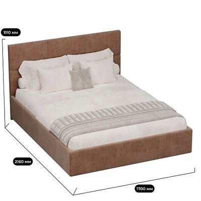 Кровать двуспальная мягкая ВЕРСАЛ с подъемным механизмом, 160x200