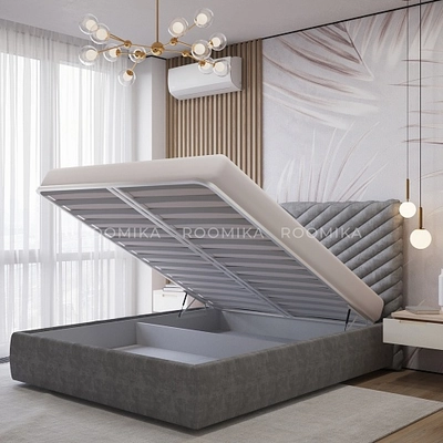 Кровать двуспальная мягкая САРА  с подъемным механизмом, 180x200