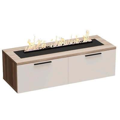 Тумба ТВ напольная с электрокамином L548.451