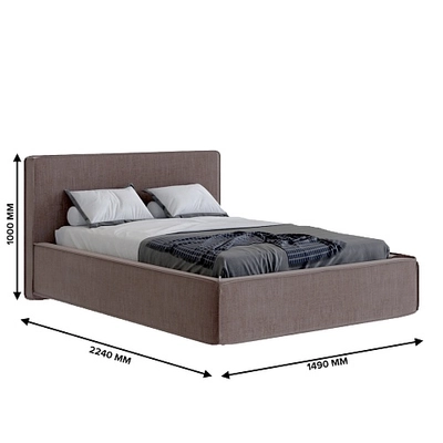 Кровать мягкая ОСТИН OS120  с подъемным механизмом, 120x200