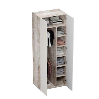 Шкаф 2 дверный, фасады в эмали LE210.60-4