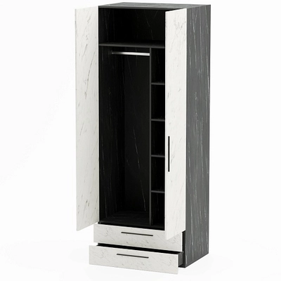 Шкаф двустворчатый с ящиками L211.60