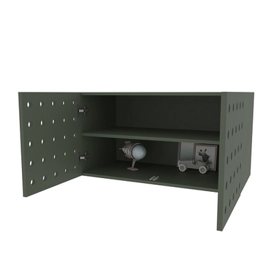 Антресоль LE402.1 над столом LE402, фасады в эмали L/R