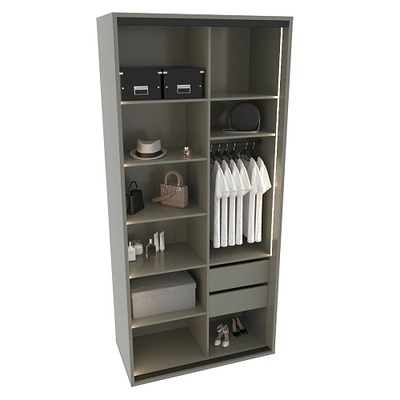 Шкаф-купе ХG126.60-3, профиль INTEGRO, стекло Сатинато белое, с подсветкой