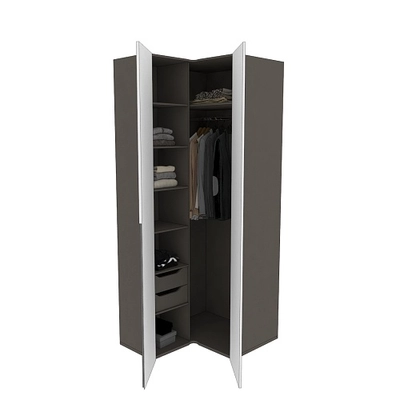 Шкаф угловой, фасады в эмали LE207 L/R