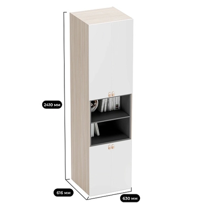 Шкаф книжный с нишей L228.60