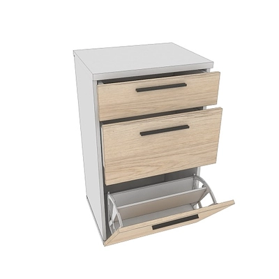 Тумба узкая 2 ящ. L875