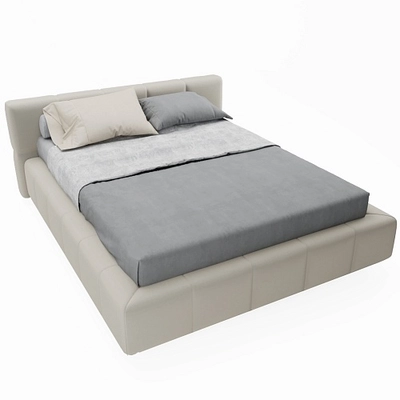 Кровать двуспальная мягкая КВАДРО-СОФТ-М  с подъемным механизмом, 140x200