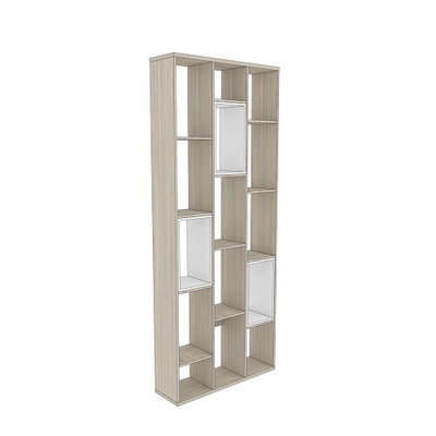 Стеллаж перегородка со вставками L238