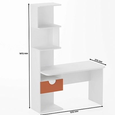 Рабочий стол со встроенным стеллажом HOF420
