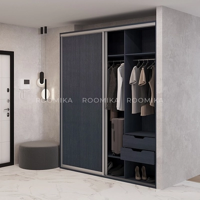 Шкаф-купе U200 тип 1 МДФ/зеркало