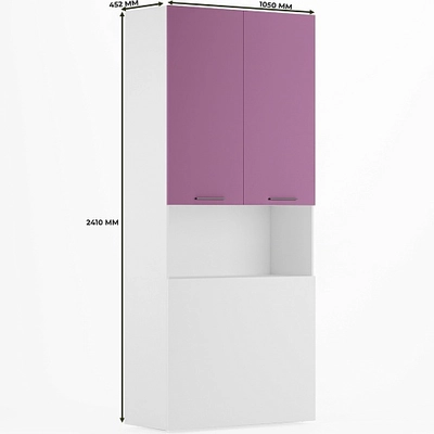 Шкаф двухдверный с фальш стенкой L212.1