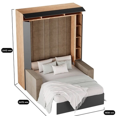 Шкаф-кровать трансформер L950-60.140, 140x200