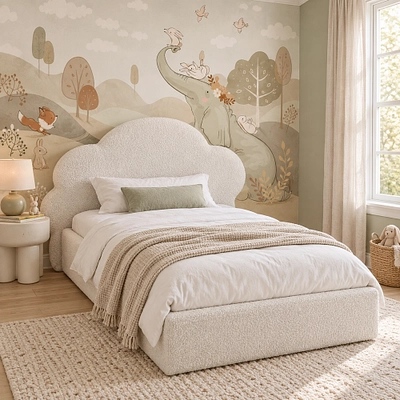 Кровать мягкая ОБЛАКО с подъемным механизмом, 120x200