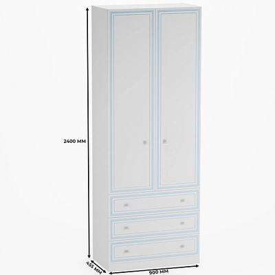 Шкаф двухдверный с ящиками А213