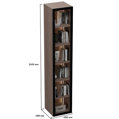 Шкаф со стеклянными фасадом с подсветкой R220.2