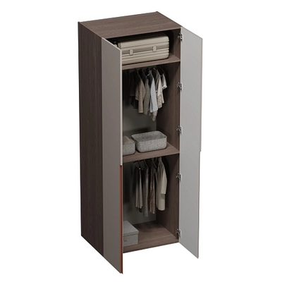 Шкаф двухдверный глубокий, фасады в эмали LE210.60-1