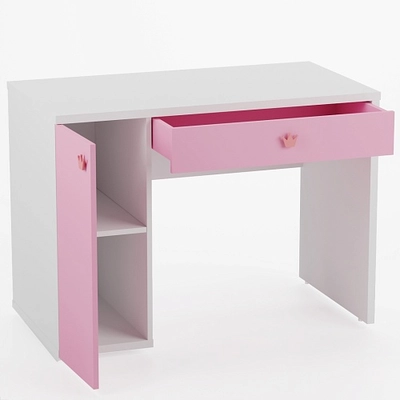 Cтол письменный с тумбой с фасадами в эмали LE717 L/R