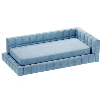 Кровать односпальная мягкая с ортопедической решеткой КВАДРО-М