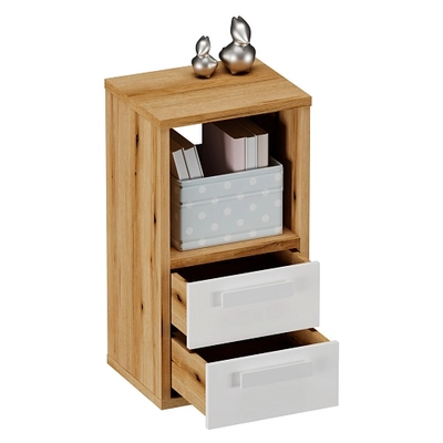 Cтеллаж сквозной книжный  с ящиками E802