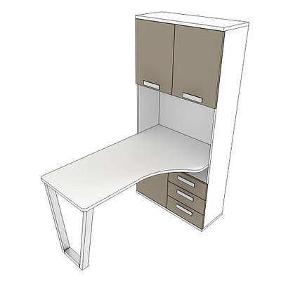 Шкаф со встроенным столом шириной 904мм E404 L/R