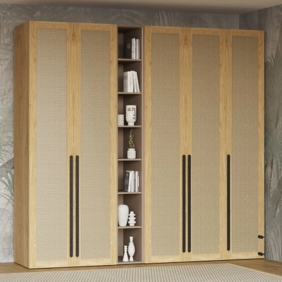 Лацио спальня, фасады натуральный ротанг 20