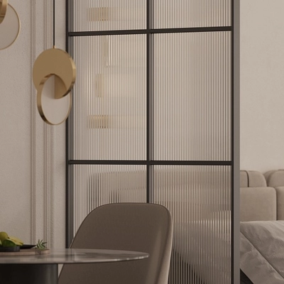 Стационарная перегородка для зонирования, стекло Эстриадо GRACE 9