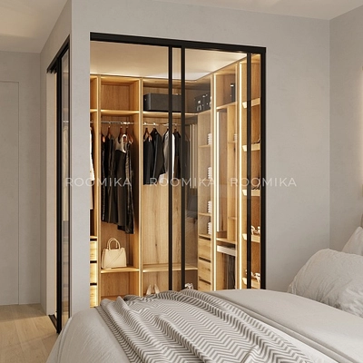 Гардеробная система без фасадов Элементис 7