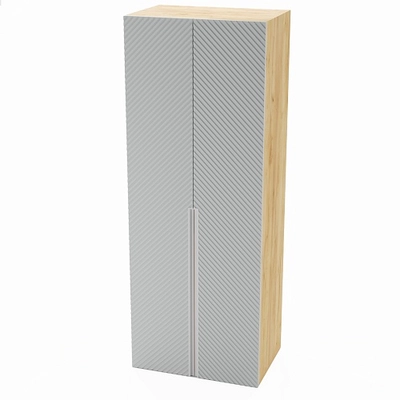 Шкаф 2 дверный, фрезерованные фасады в эмали LE210.60-1