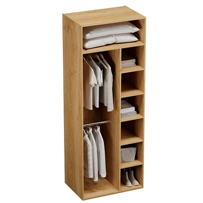 Шкаф двустворчатый, фасады натуральный ротанг  L210.60-4