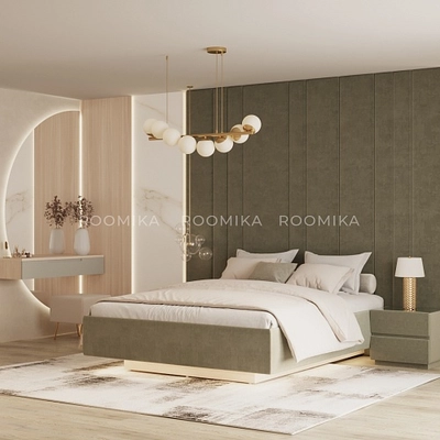 Мягкая кровать-подиум КОЛИБРИ с подъемным механизмом, 160x200