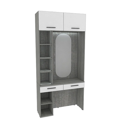 Столик туалетный с антресолью и стеллажом с подсветкой LG415