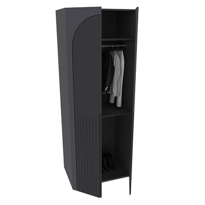 Шкаф 2 дверный, фрезерованные фасады в эмали LE210.60-1