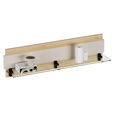 Полка со стеклом, панель МДФ R120.2