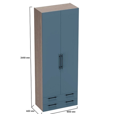 Шкаф двухдверный с ящиками L211.44