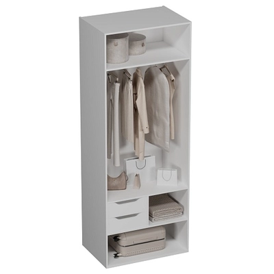 Шкаф 2 дверный, фрезерованные фасады в эмали LE210.60-2