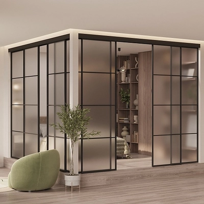 Перегородка для зониования пространства, стекло Сатинато GRACE 19