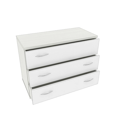 Комод прямой 3 ящика P733