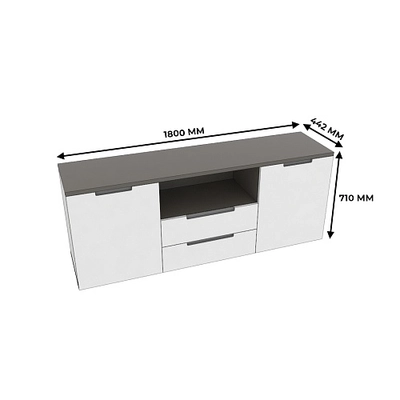 Тумба напольная, фасады в эмали LE-504