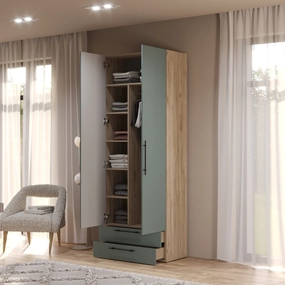 Шкаф двустворчатый с ящиками LG-211.44