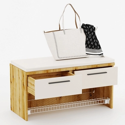 Тумба с 2 ящ. и полкой для обуви L462