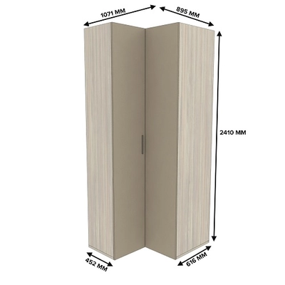 Шкаф угловой L207 L/R